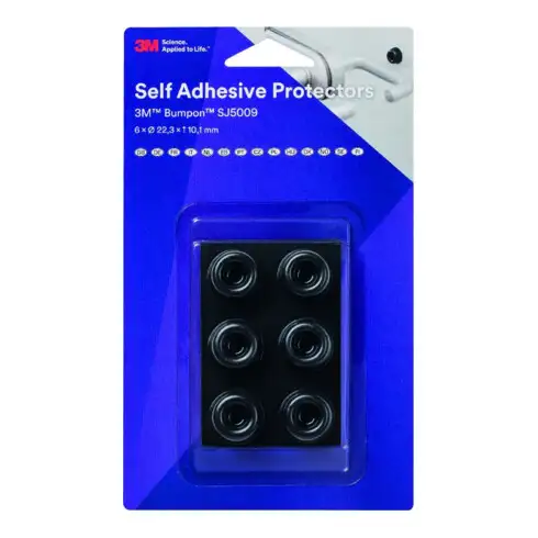 3M Bumpon, 40 pcs. Tampons élastiques transparents 12,7 x 3,1 mm
