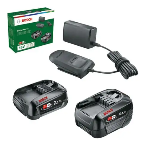 Accessoires Bosch 18 Volts Kit de démarrage Lithium-Ion 18V (2.0 Ah + 4.0 Ah + AL 18V-20)