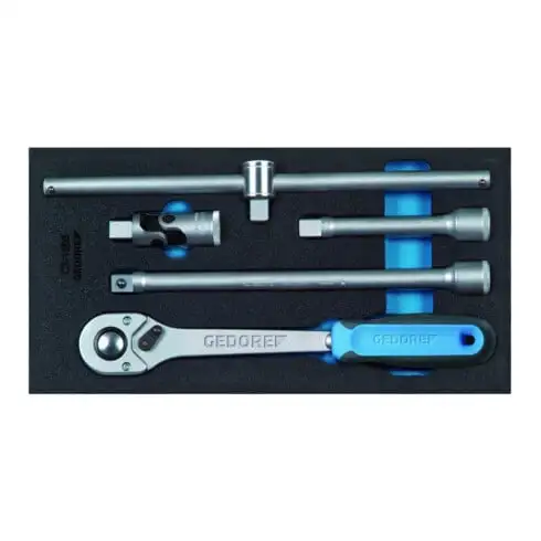 Accessoires Gedore 1500 CT1-1993 T pour prises 1/2'' dans Check-Tool-Module 5 pcs.