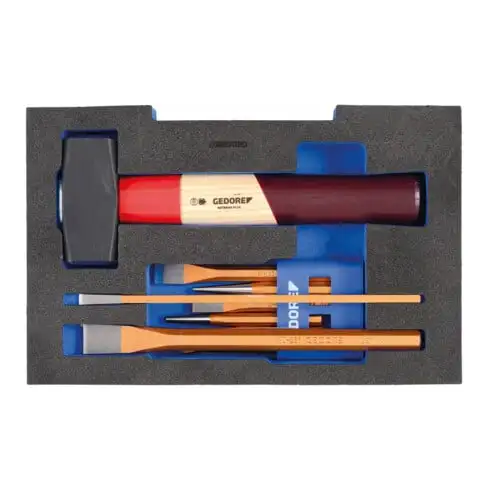 Assortiment de burins Gedore en module 1/2 L-BOXX 136