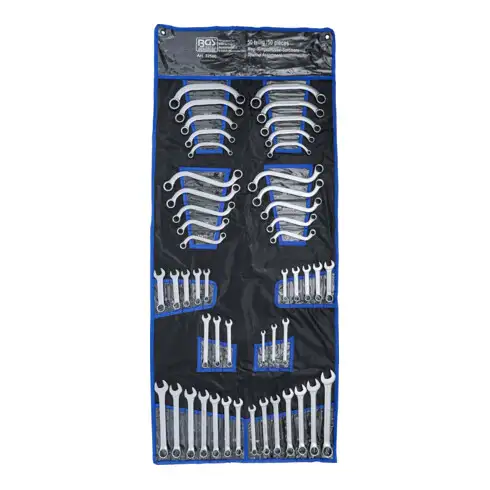 Assortiment de clés mixtes en pouces + métriques 50 pièces Kraftmann