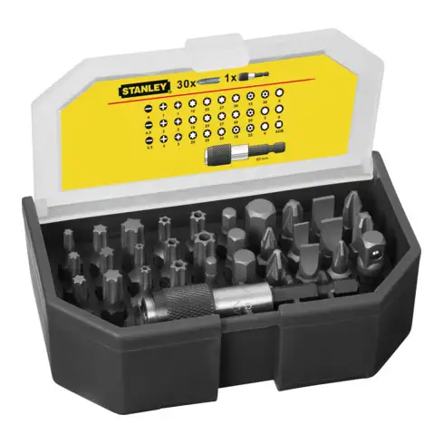 Assortiment d'embouts 1/4" Stanley 31 pièces