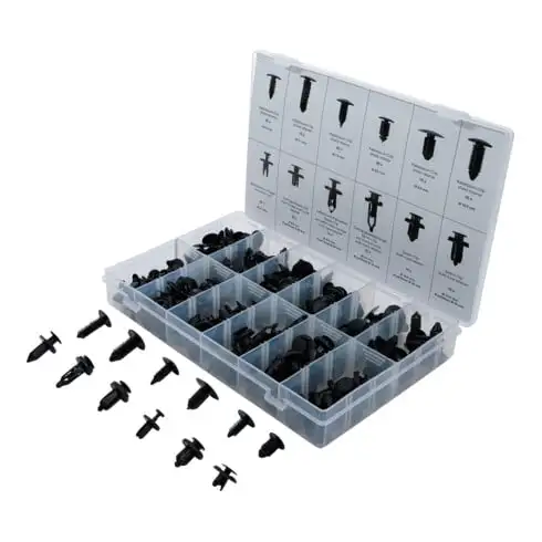 BGS Assortiment de clips sapin plastiques universels 192 pièces