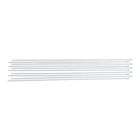 BGS Assortiment de colliers plastique blanc 8,0 x 800 mm 10 pièces