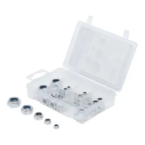 BGS Assortiment d’écrous autobloquants métriques M4 - M12 53 pièces