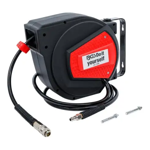BGS Enrouleur air mural automatique 10 m + 1,5 m