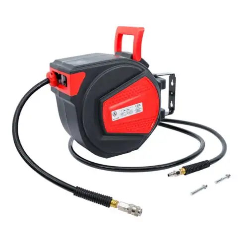 BGS Enrouleur air mural automatique 12 m + 2 m