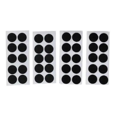 BGS Points auto-agrippants autocollants noir 40 pièces