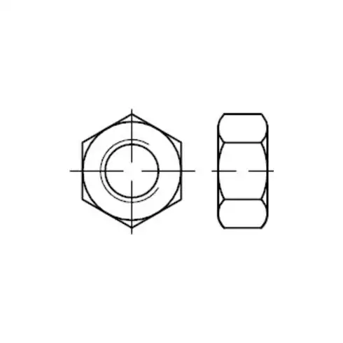 BUMAX ISO 4032 Écrou hexagonal, clés ISO, acier inox A4 M10 HP