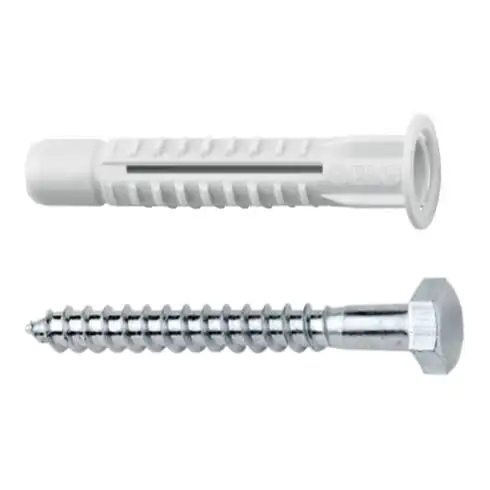 Cheville multi-usages CELO avec collier MZK 10, y compris vis à bois hexagonale SKS 6.0x80