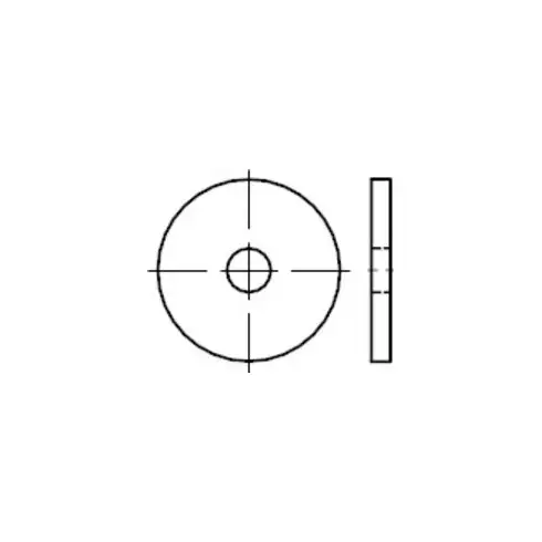 DIN 1052 Disque pour connecteurs bois, version ronde renforcée, ST tZn ÜH 27x105x8 P