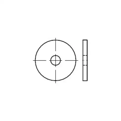 DIN 1052 Disque pour connecteurs bois, version ronde renforcée, ST tZnÜH 23x80x8 HP