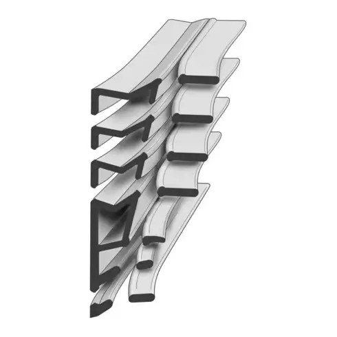 ELLEN 6308AC, TPE brun foncé, 2,8-5,0 x 6,5-19,0 mm, prog. bricolage, L 6,5 m