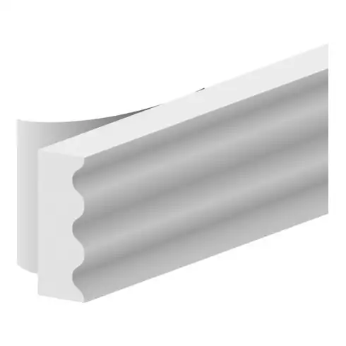 ELLEN Bande d'étanchéité Ellenflex profil K, blanc Br9 x L7,5m, dim. 2-3