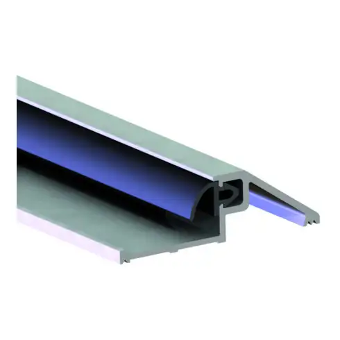 ELLEN Rail de butée de porte AKW 2 à visser alu argenté, L1000 x H15 x P50