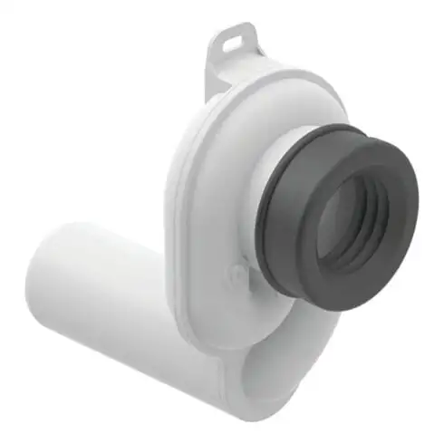 Geberit Siphon anti-odeurs pour urinoir d 50 mm, évac. horiz., plastique, blanc
