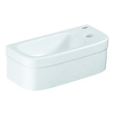 Grohe Mini lavabo mural Euro céramique 37x18cm, 1 trou, blanc alpin