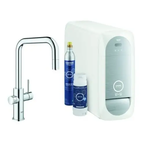 Grohe Mitigeur évier Blue Home c, bec en U, démarreur K, bec M interchangeable
