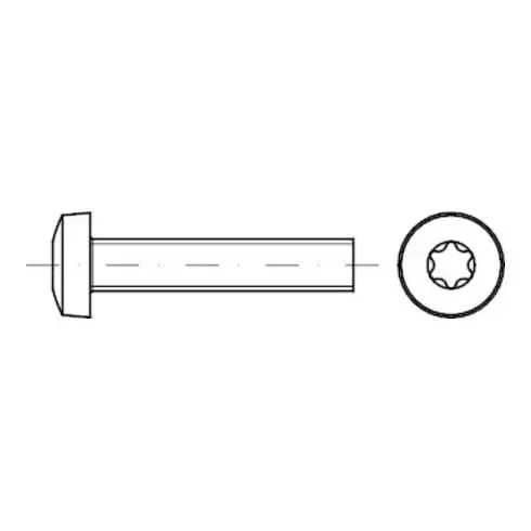 ISR DIN 7985 Vis à tête cylindrique fraisée, acier inox A2 M5x16 P