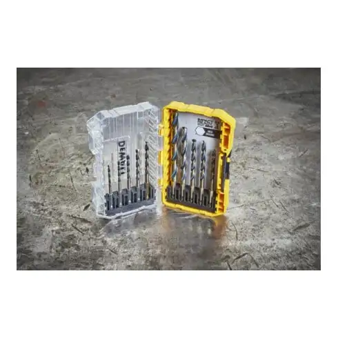 Jeu de forets à métaux DEWALT HSS-G 10 pcs. hex.