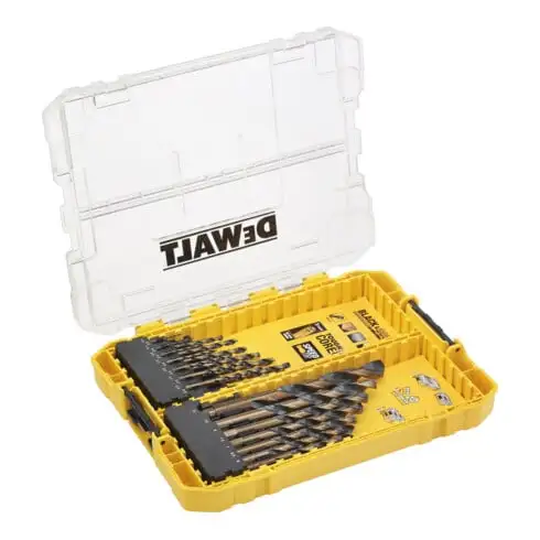 Jeu de forets à métaux HSS-G DEWALT, 21 pièces