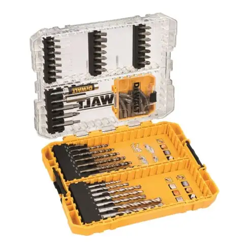 Jeu d'embouts et de forets DEWALT 63 pces