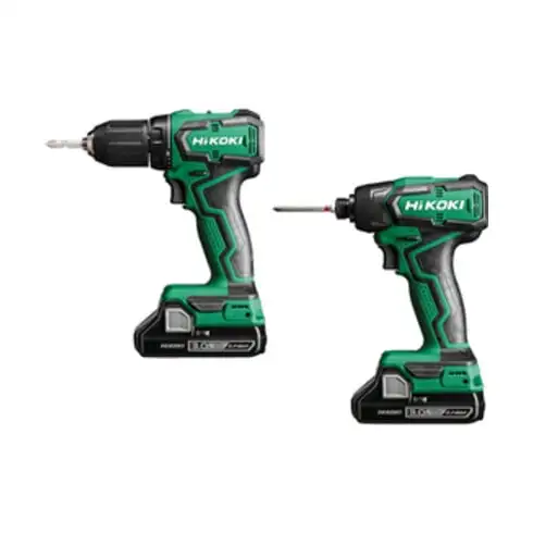 Kit HiKOKI perceuse-visseuse sans fil + visseuse à choc KC18DD + 2x batterie BSL1830C