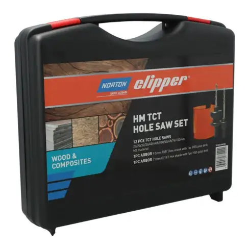Norton Coffret scies-cloches "Bois" 12x scies-cloches TCT