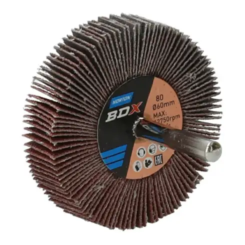 Norton Meule à lamelles avec tige R207Plus 60x15x6 P80