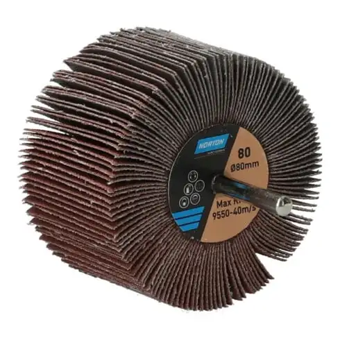 Norton Meule à lamelles avec tige R207Plus 80x50x6 P80