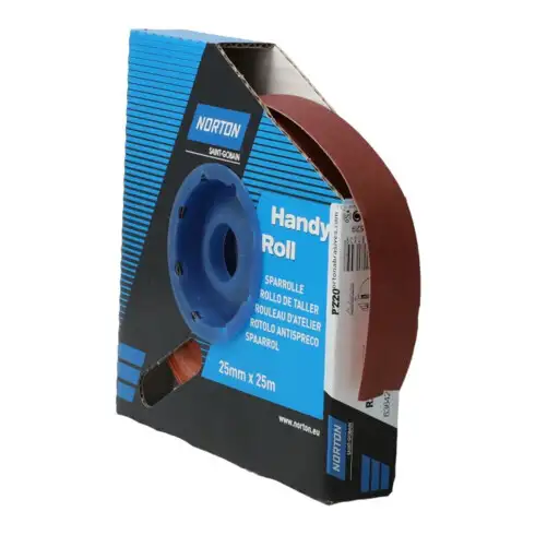 Norton Rouleau abrasif R222 25 mm x 25 m P220