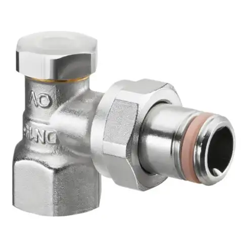 Oventrop Raccord radiateur Combi 2 DN 15, angle, MS nickelé, auto-étanche