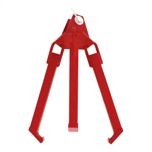 Pince pour fûts STIER pour fûts en acier verticaux, capacité de charge 360 kg