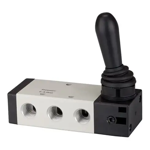 RIEGLER Electrovanne 5/2 Commande par levier à main 4H Verrouillage G 1/8