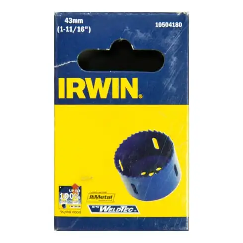Scie cloche Irwin bi-métal 43mm