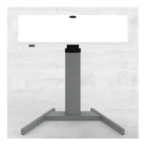 STIER Table haute réglable en hauteur électriquement 501-19 100x80cm blanc mel., 68-120cm