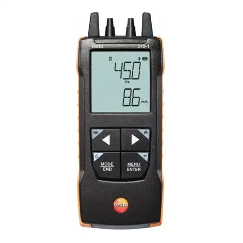 Testo Manomètre différentiel numérique 512-1 avec connexion à une application