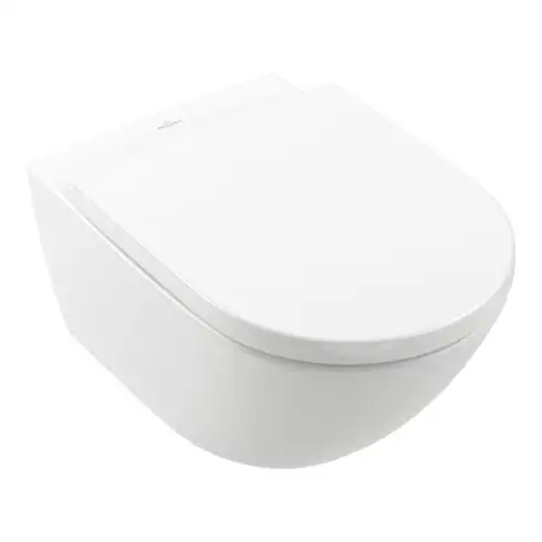 V&B Combi-Pack WC mural à chasse profonde Subway 3.0 TwistFlush, avec siège WC, blanc