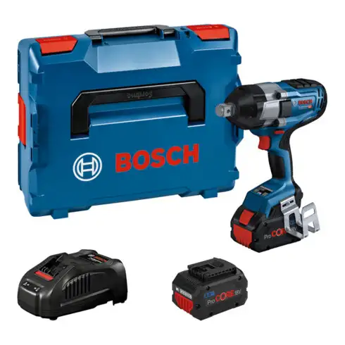 Visseuse à chocs sans fil Bosch GDS 18V-1050 H avec 2x batterie, chargeur rapide, L-BOXX